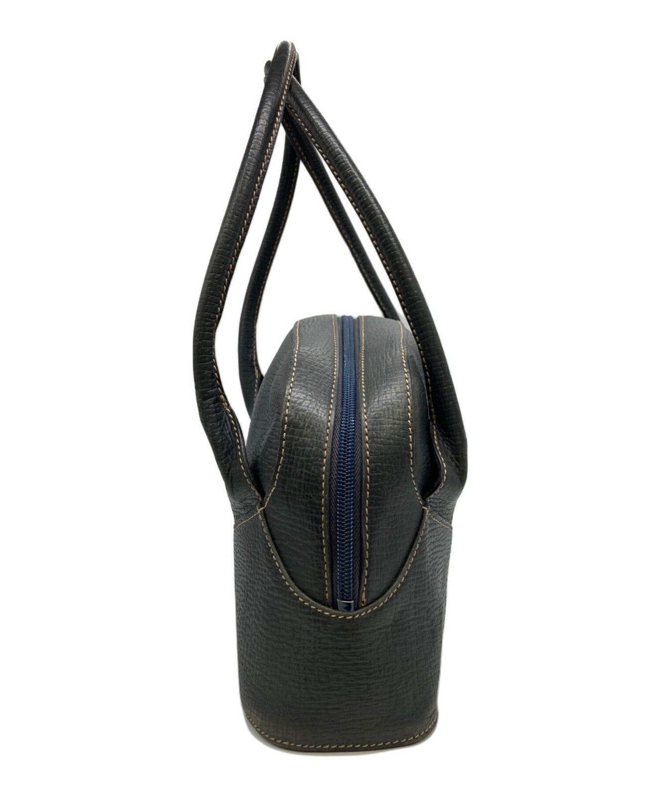 LOEWE Hand Bag Tote Purse Navy Authentic
