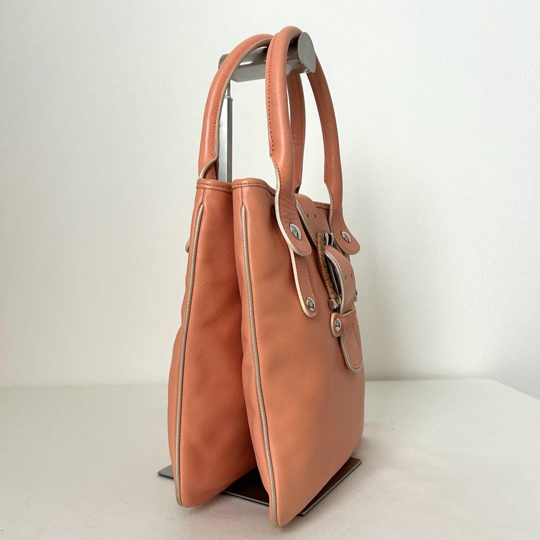 Salvatore Ferragamo Hand Shoulder Bag Tote Purse 2way Leather Authentic
