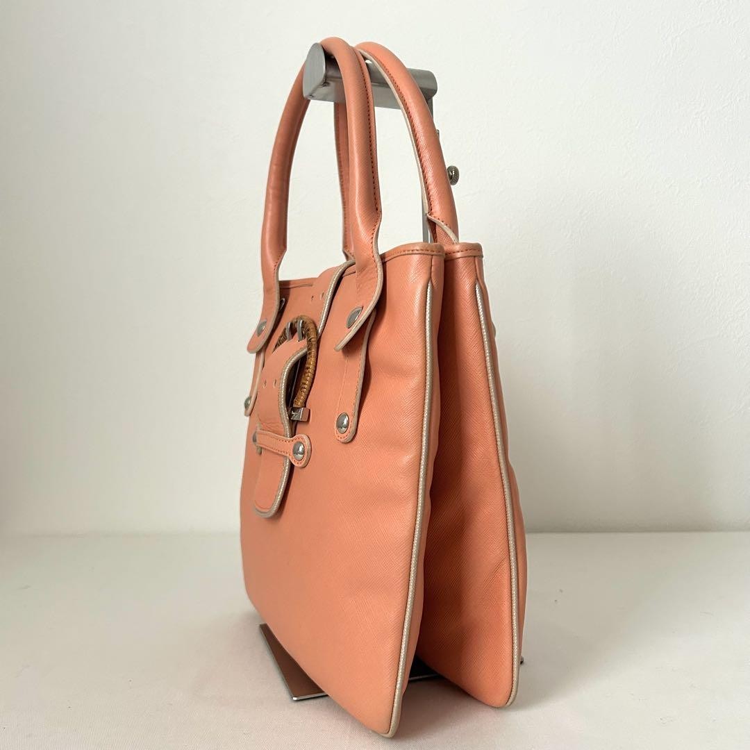 Salvatore Ferragamo Hand Shoulder Bag Tote Purse 2way Leather Authentic