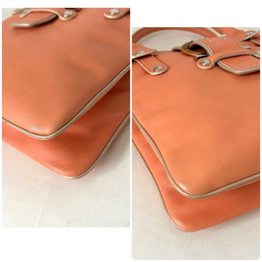 Salvatore Ferragamo Hand Shoulder Bag Tote Purse 2way Leather Authentic