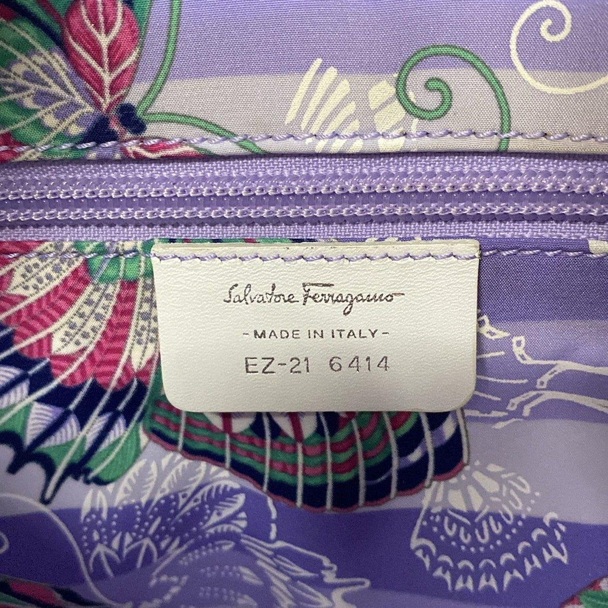 Salvatore Ferragamo Hand Bag Tote Purse Ivory Authentic