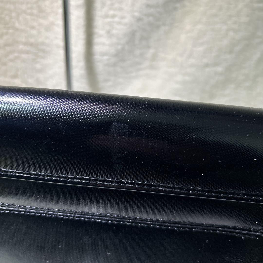 GIVENCHY Hand Bag Purse Leather with logo Authentic Black Used Women's