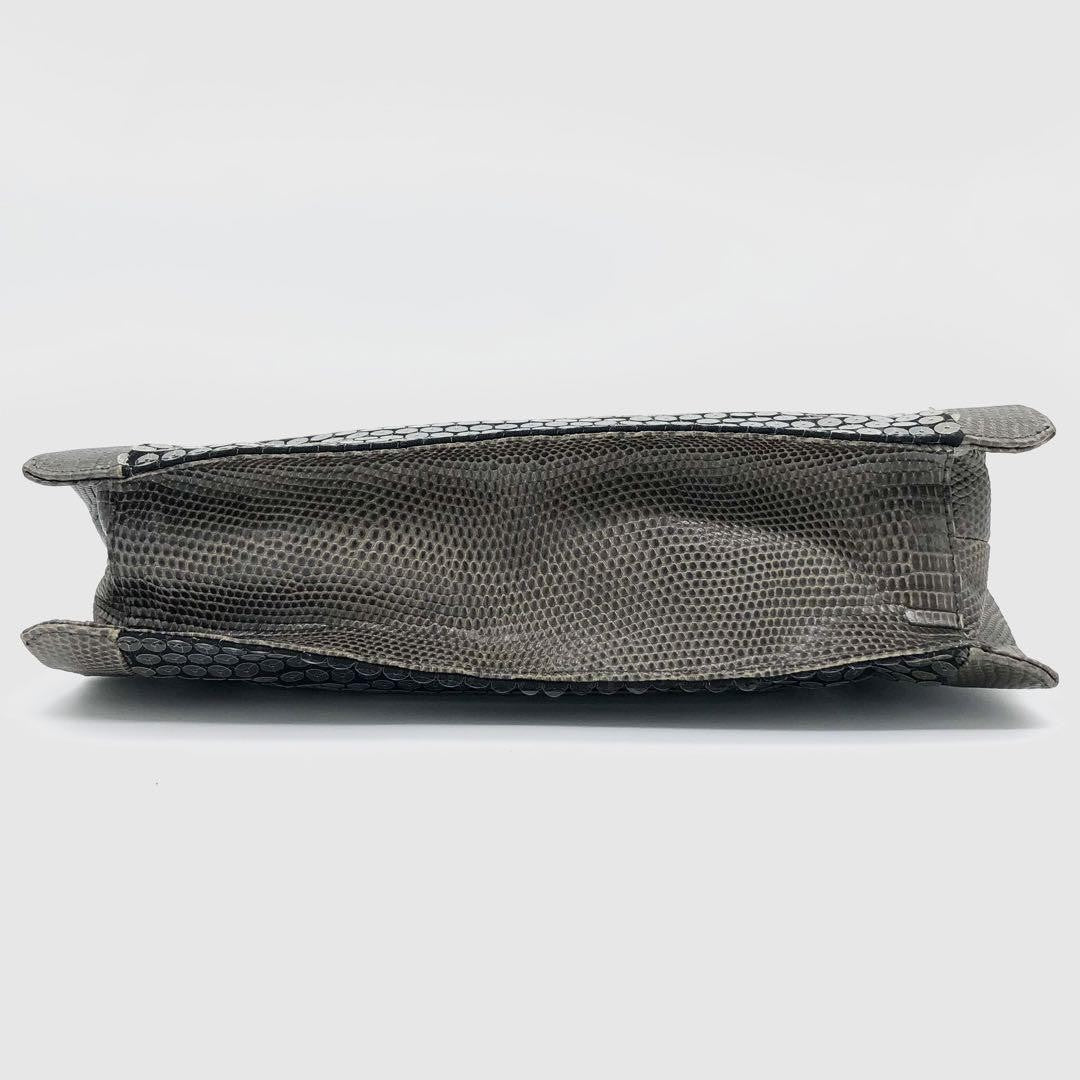 BOTTEGA VENETA Shoulder Bag Purse Sequins Gray Authentic