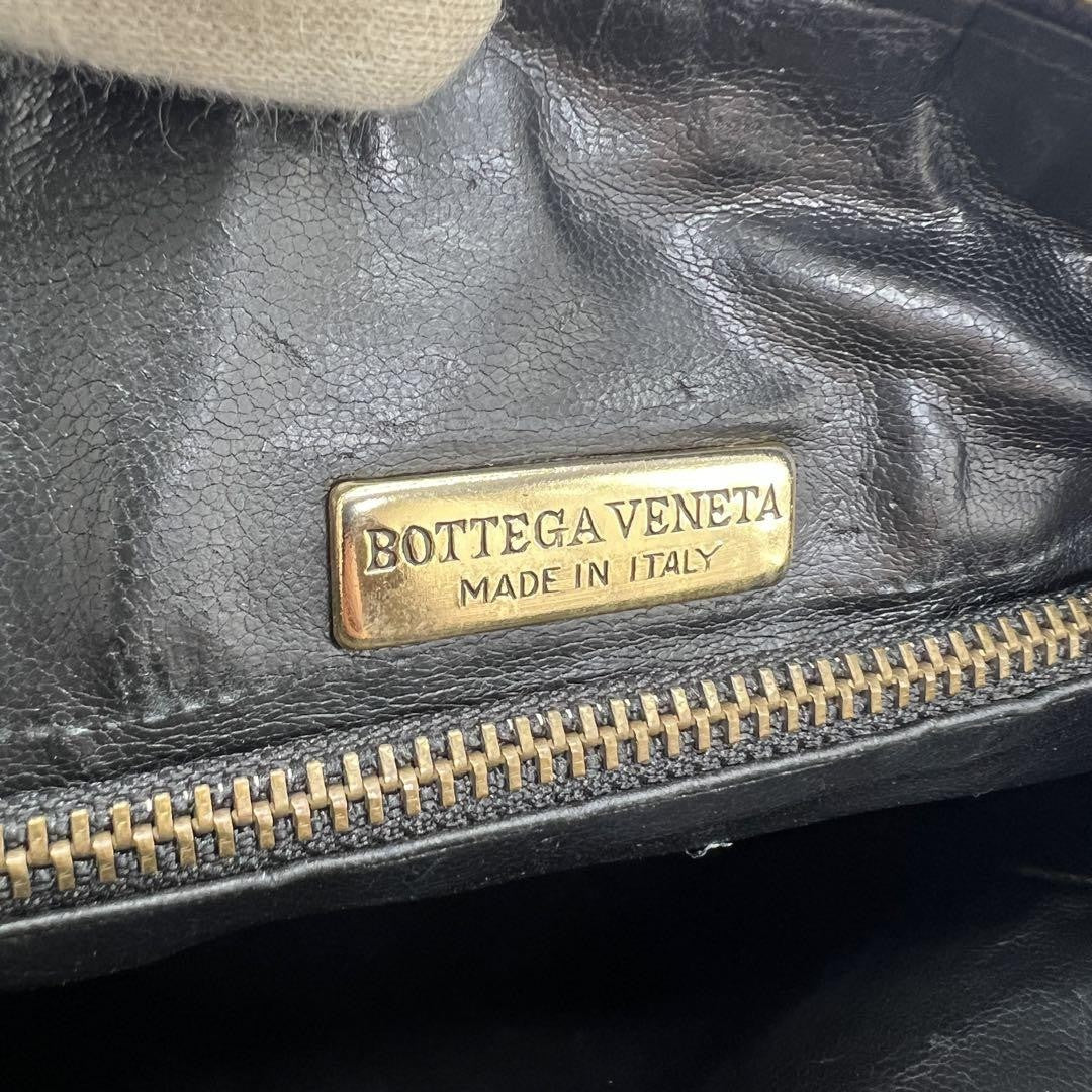 BOTTEGA VENETA Shoulder Bag Purse Intrecciato Leather Purple Authentic