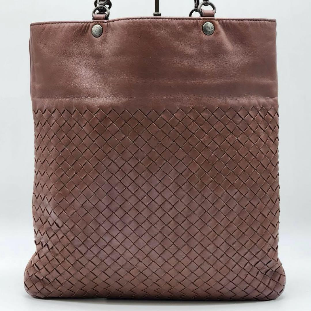 BOTTEGA VENETA Hand Bag Tote Purse Intrecciato Leather Authentic