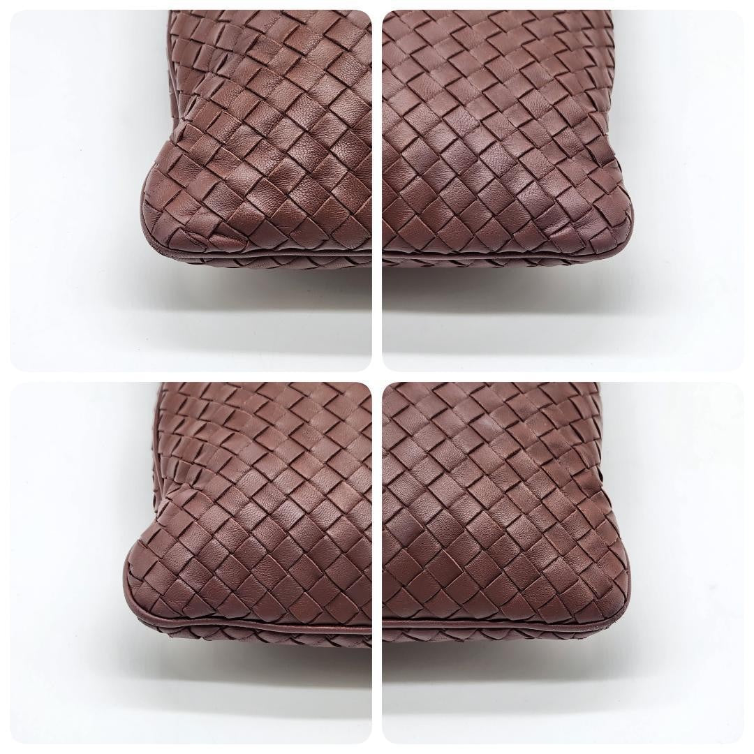 BOTTEGA VENETA Hand Bag Tote Purse Intrecciato Leather Authentic