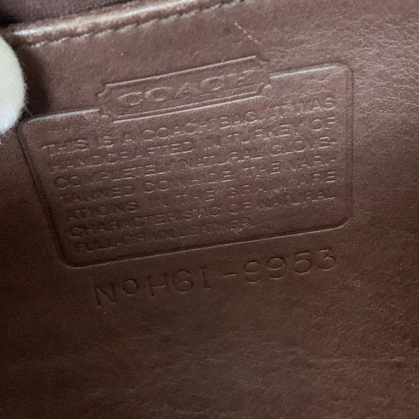 COACH Bag 9960 Turn Lock Shoulder Purse Leather Brown Gold Used Authentic