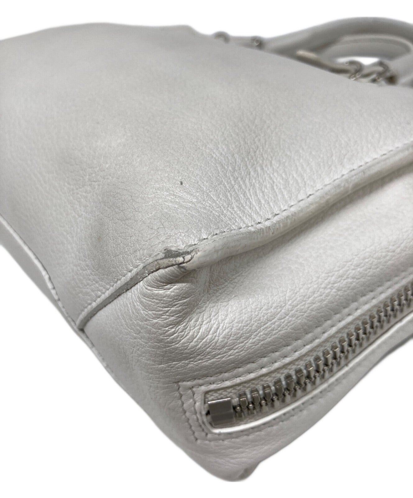 BALENCIAGA Hand Shoulder Bag Tote Purse 2way White Authentic