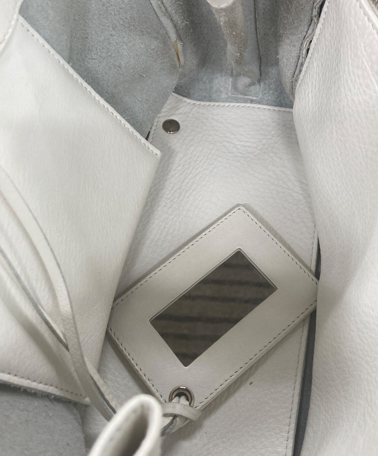 BALENCIAGA Hand Shoulder Bag Tote Purse 2way White Authentic