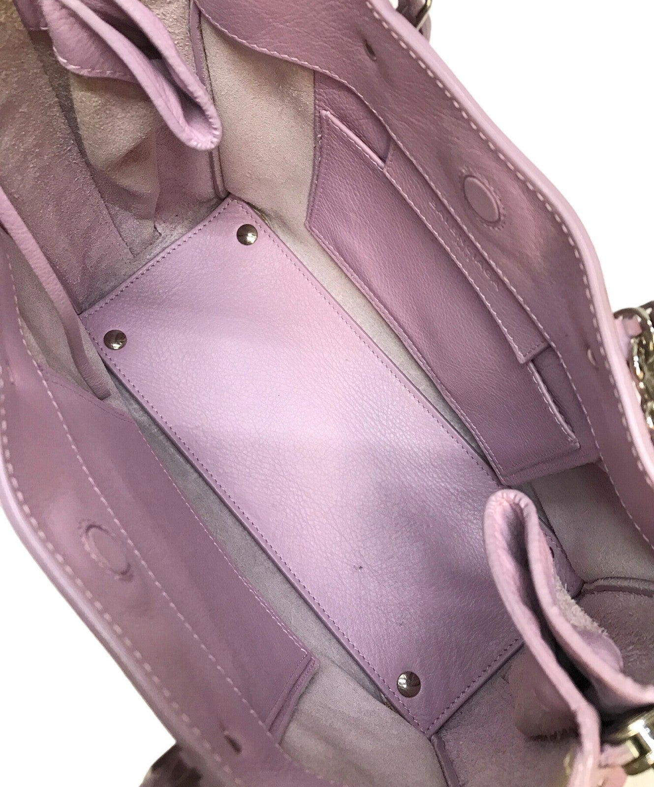 BALENCIAGA Hand Shoulder Bag Tote Purse 2way Paper Mini Pink Authentic