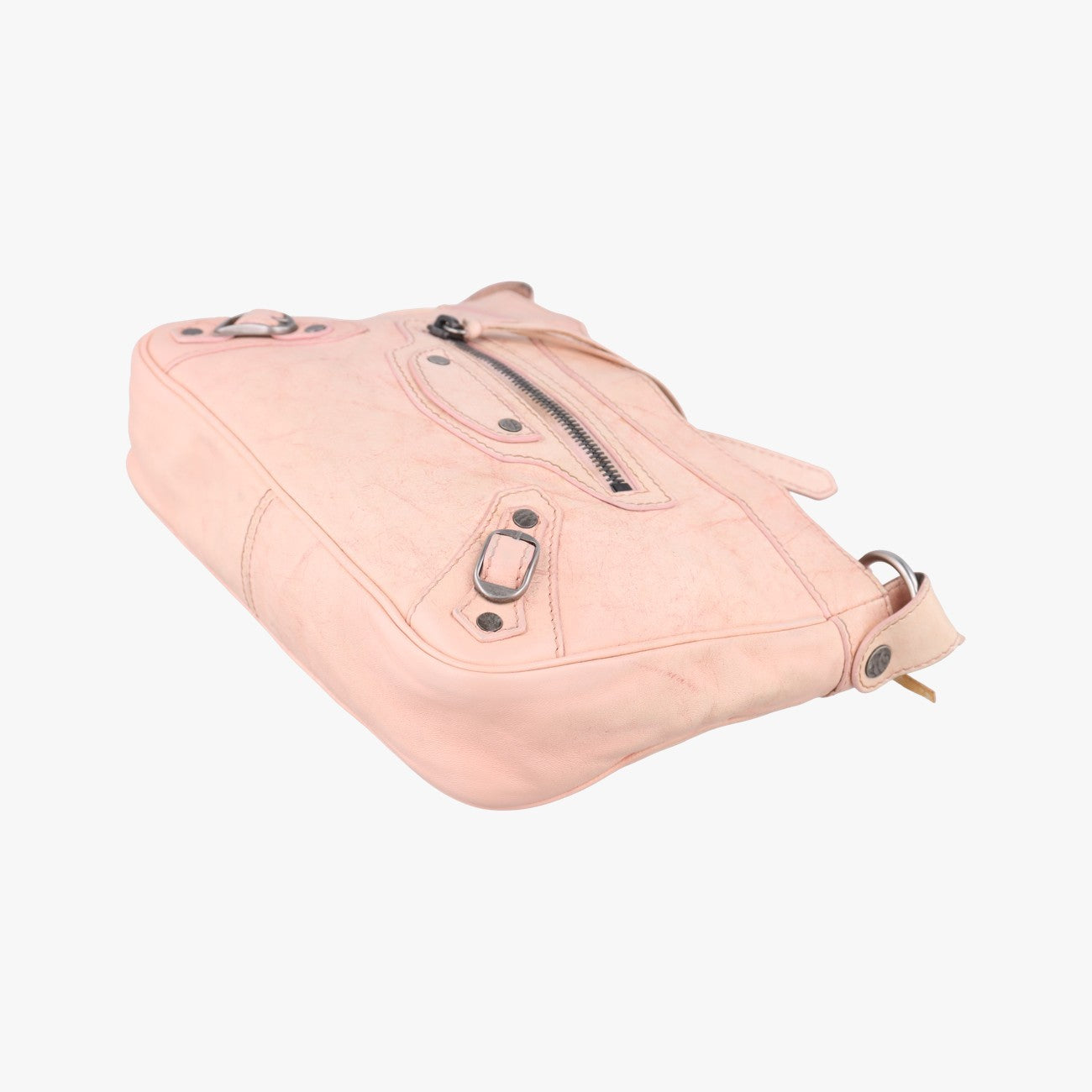 BALENCIAGA Shoulder Bag Purse Leather Pink Authentic