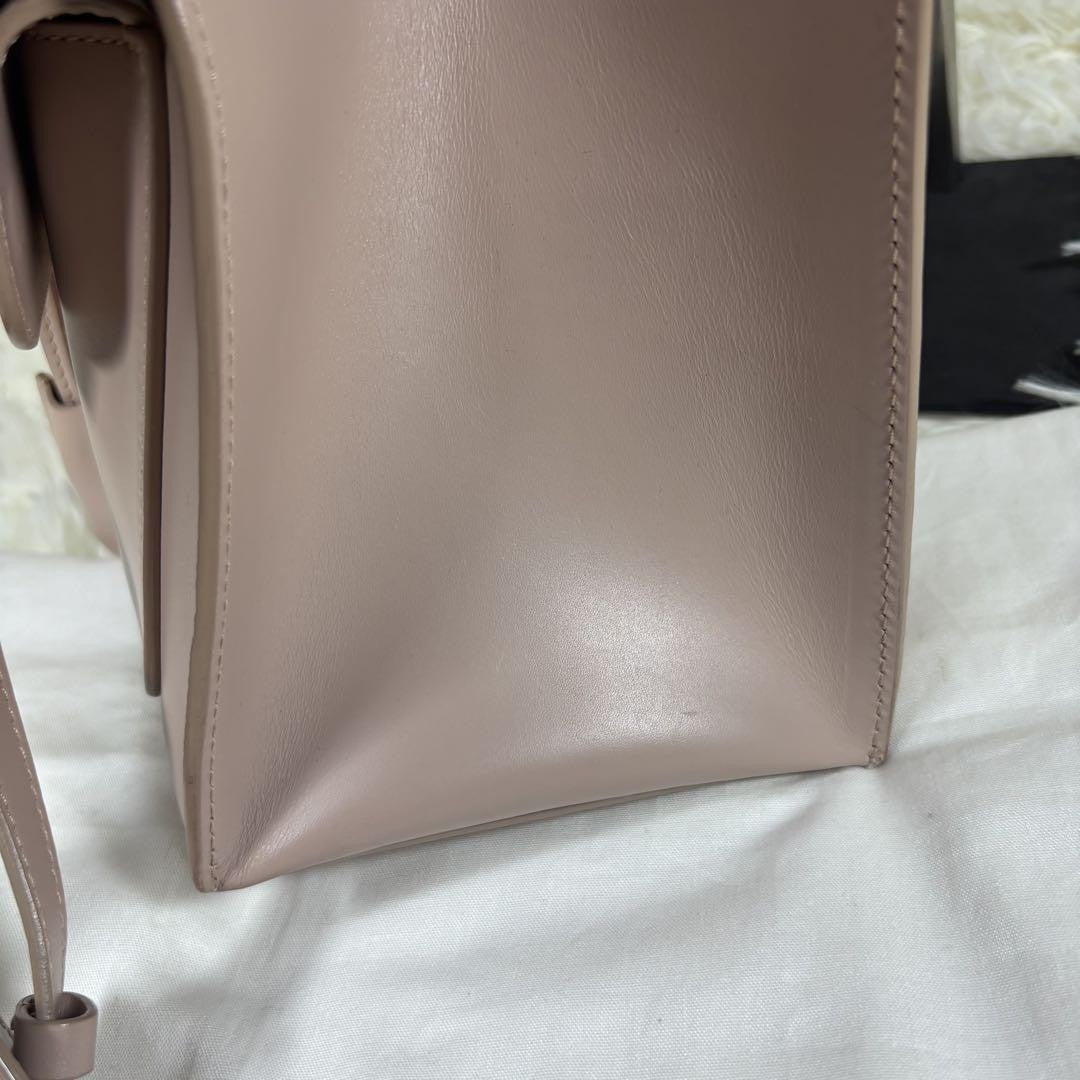 BALENCIAGA Hand Shoulder Bag Tote Purse 2way Leather Pink Authentic