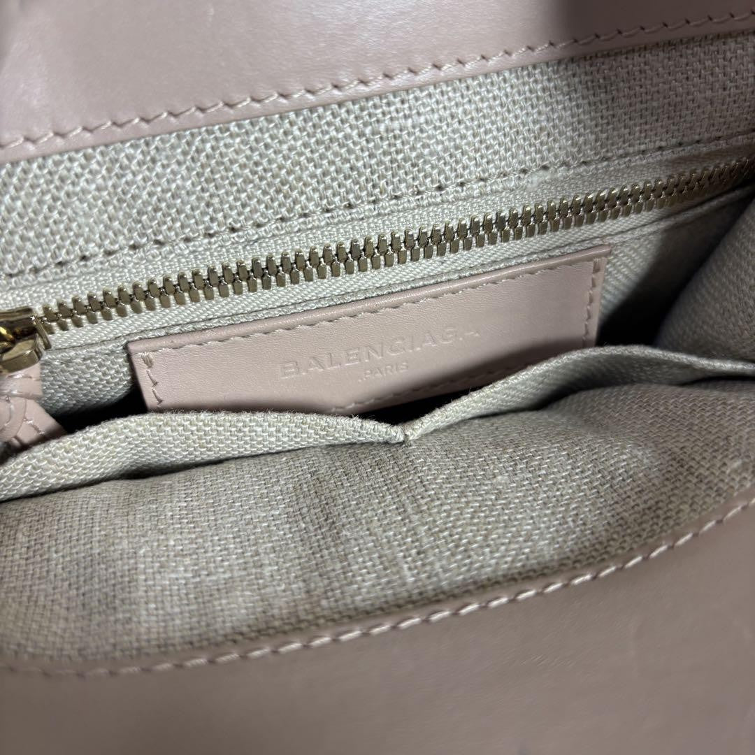 BALENCIAGA Hand Shoulder Bag Tote Purse 2way Leather Pink Authentic