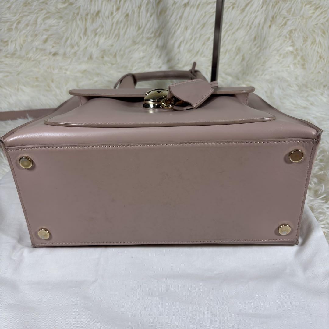 BALENCIAGA Hand Shoulder Bag Tote Purse 2way Leather Pink Authentic