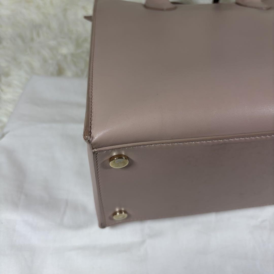 BALENCIAGA Hand Shoulder Bag Tote Purse 2way Leather Pink Authentic