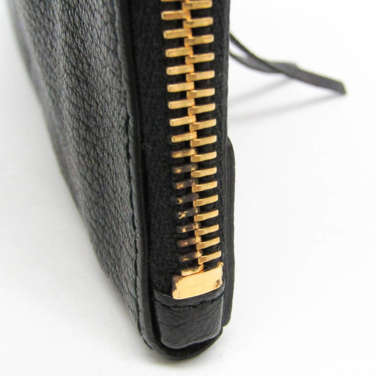 BALENCIAGA Clutch Bag Second Bag Leather Black Authentic