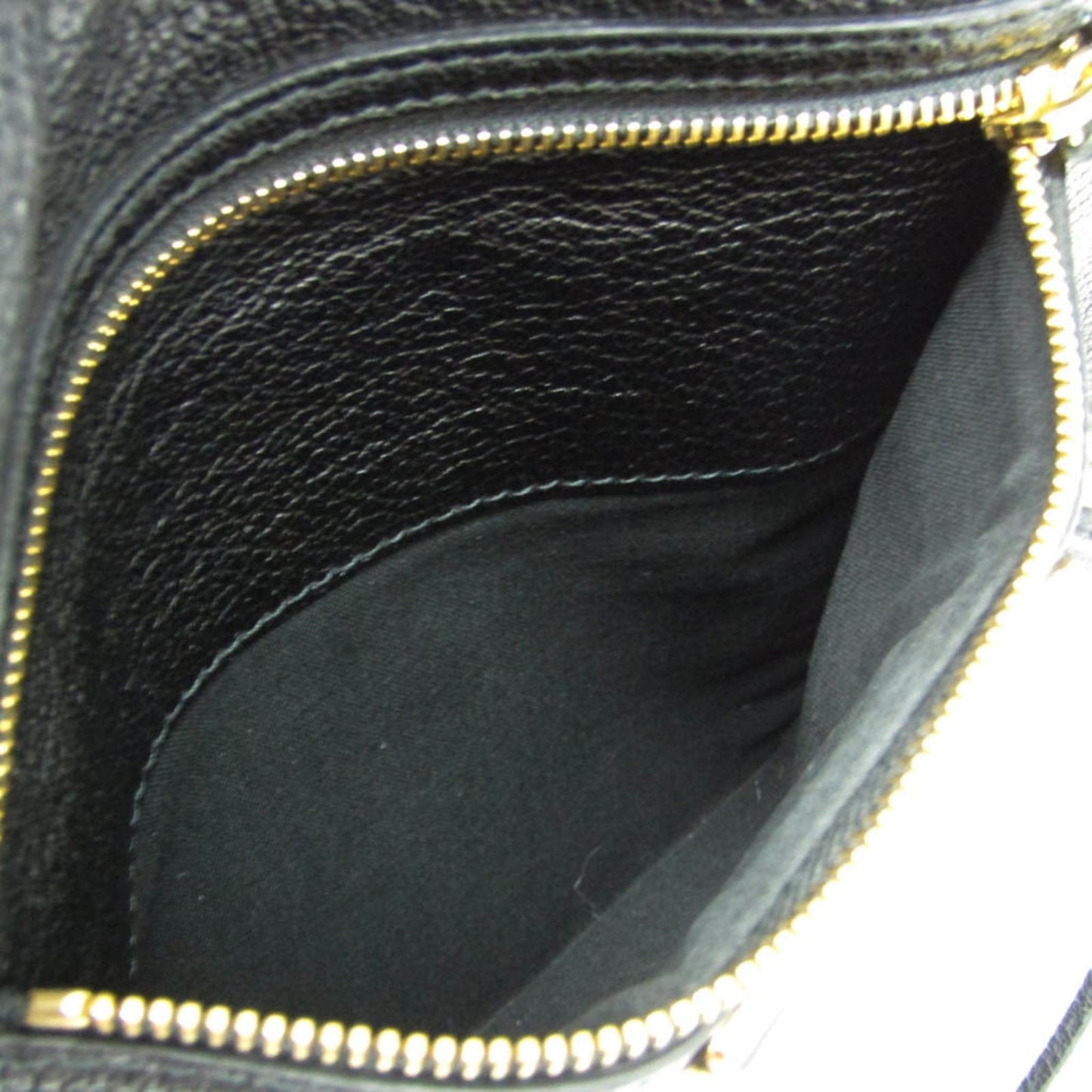 BALENCIAGA Clutch Bag Second Bag Leather Black Authentic