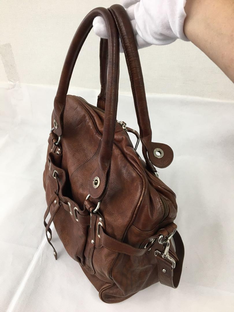 BALENCIAGA Hand Shoulder Bag Tote Purse 2way Oversized Square Authentic