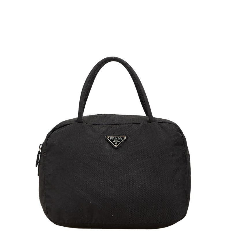 PRADA Mini Hand Bag Tote Purse Logo Nylon Black Authentic