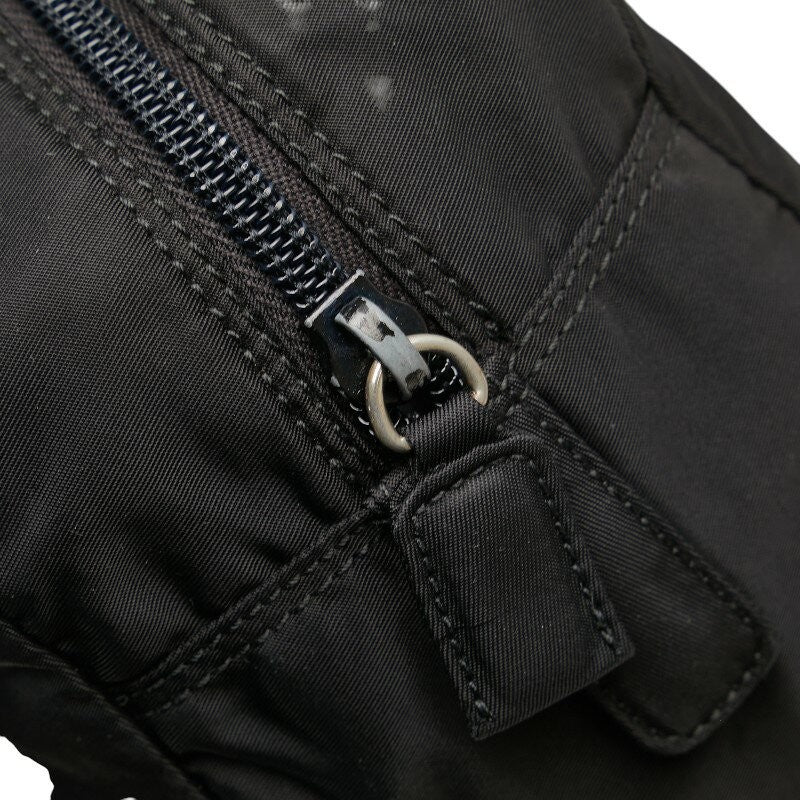 PRADA Mini Hand Bag Tote Purse Logo Nylon Black Authentic