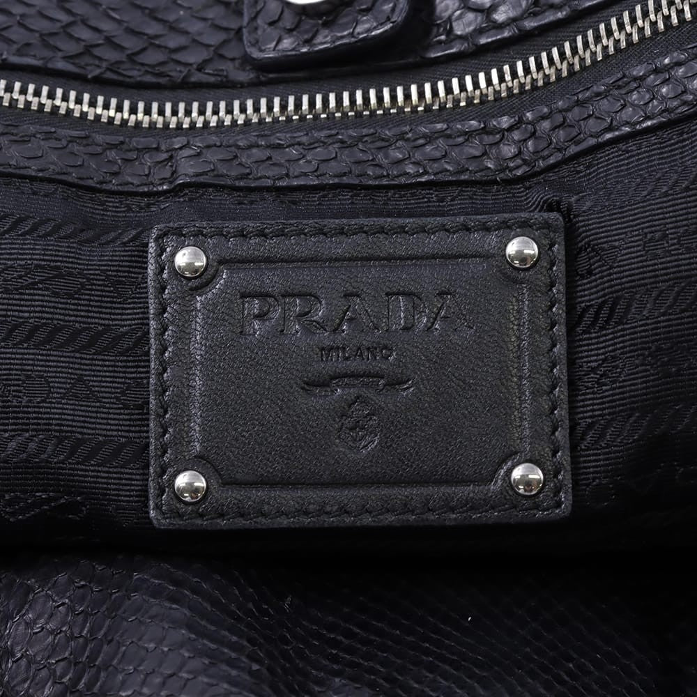 PRADA Hand Bag Tote Purse Black Authentic