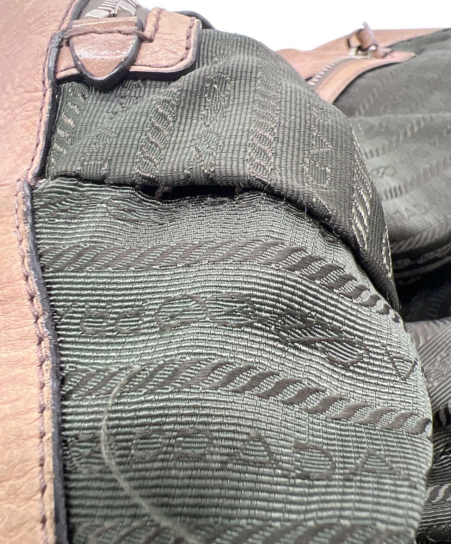 PRADA Hand Bag Tote Purse Brown Authentic