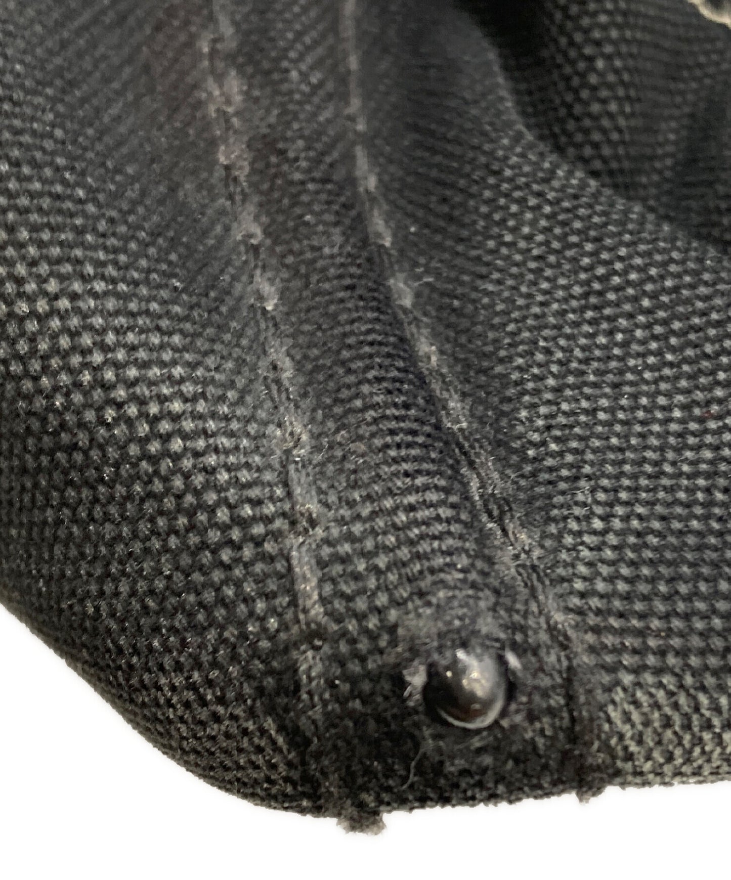 PRADA Hand Bag Tote Purse Canapa Black Authentic
