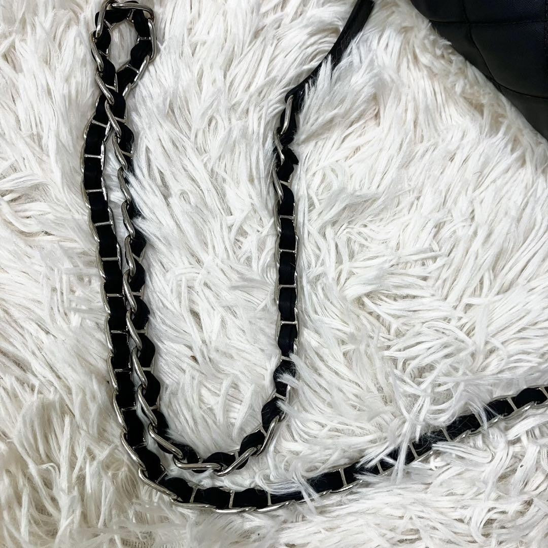 PRADA Shoulder Bag Purse 2way Quilting Chain Nylon Black Authentic