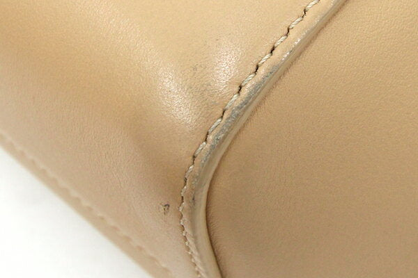 Chloe Hand Bag Tote Purse JOYCE Leather Beige Authentic