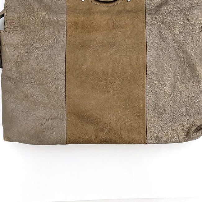 Chloe Chloe Shoulder Bag Purse Leather Metallic Brown Authentic