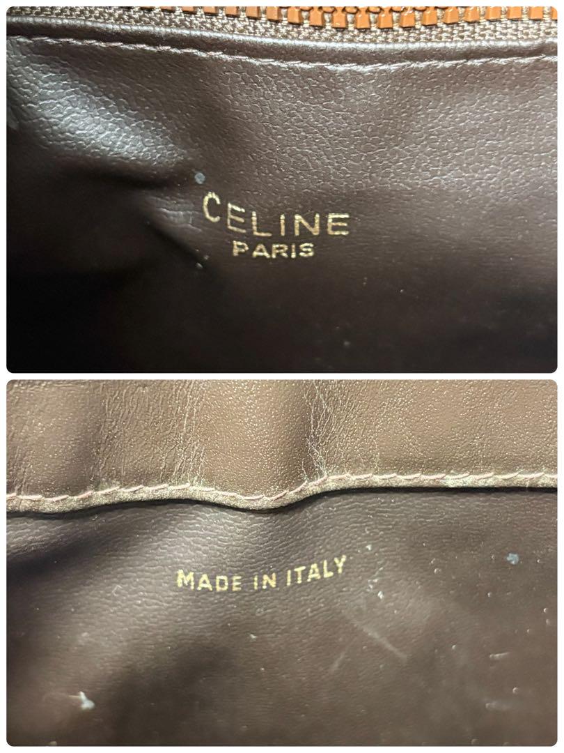 CELINE Hand Shoulder Bag Tote Purse Macadam Authentic
