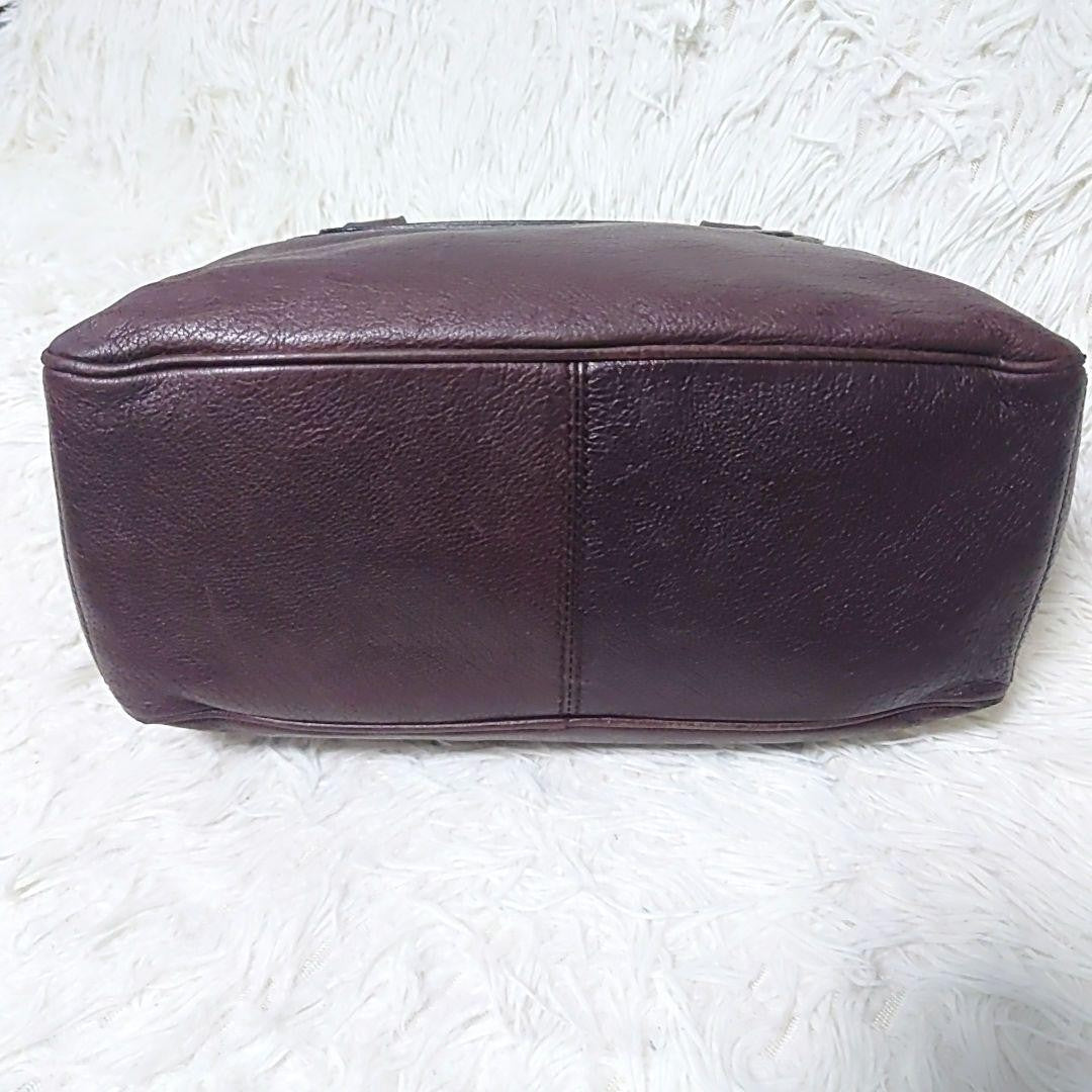 CELINE Hand Bag Tote Purse Boogie Dark Brown Authentic