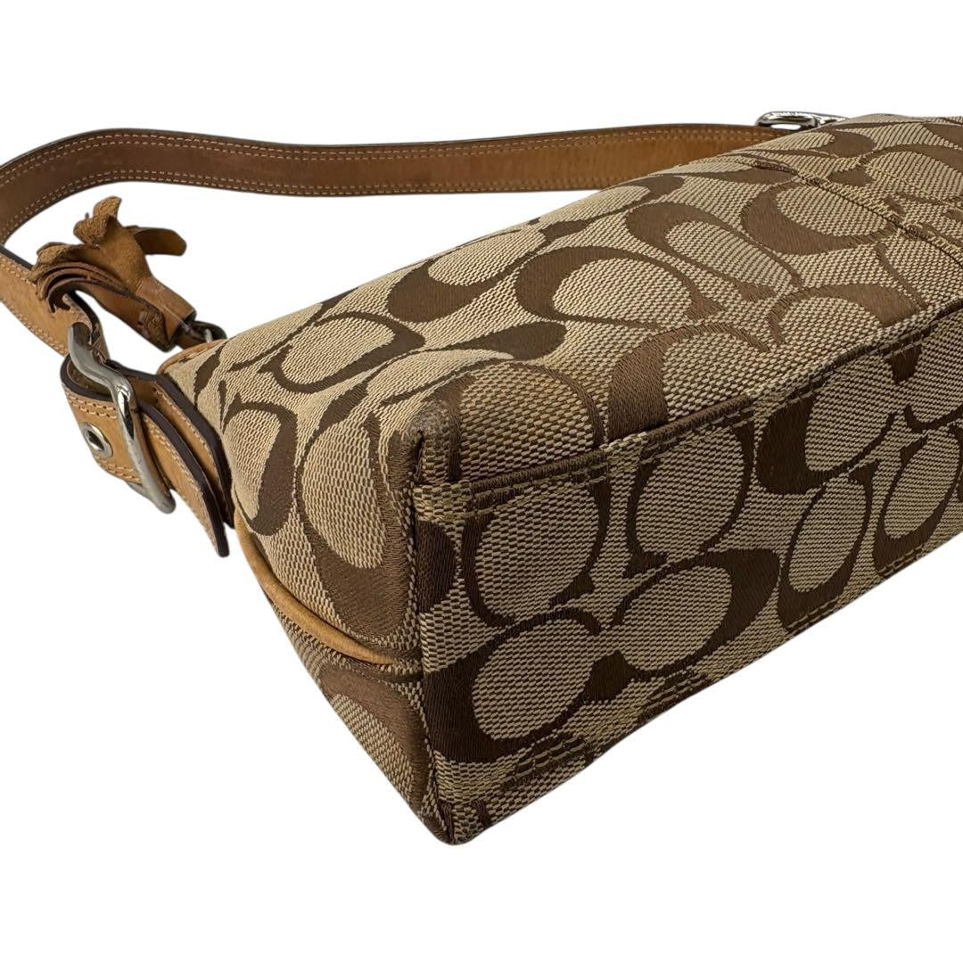 COACH Shoulder Bag Purse Signature Authentic