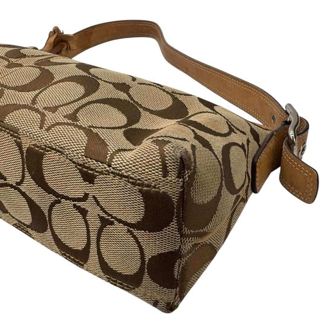 COACH Shoulder Bag Purse Signature Authentic