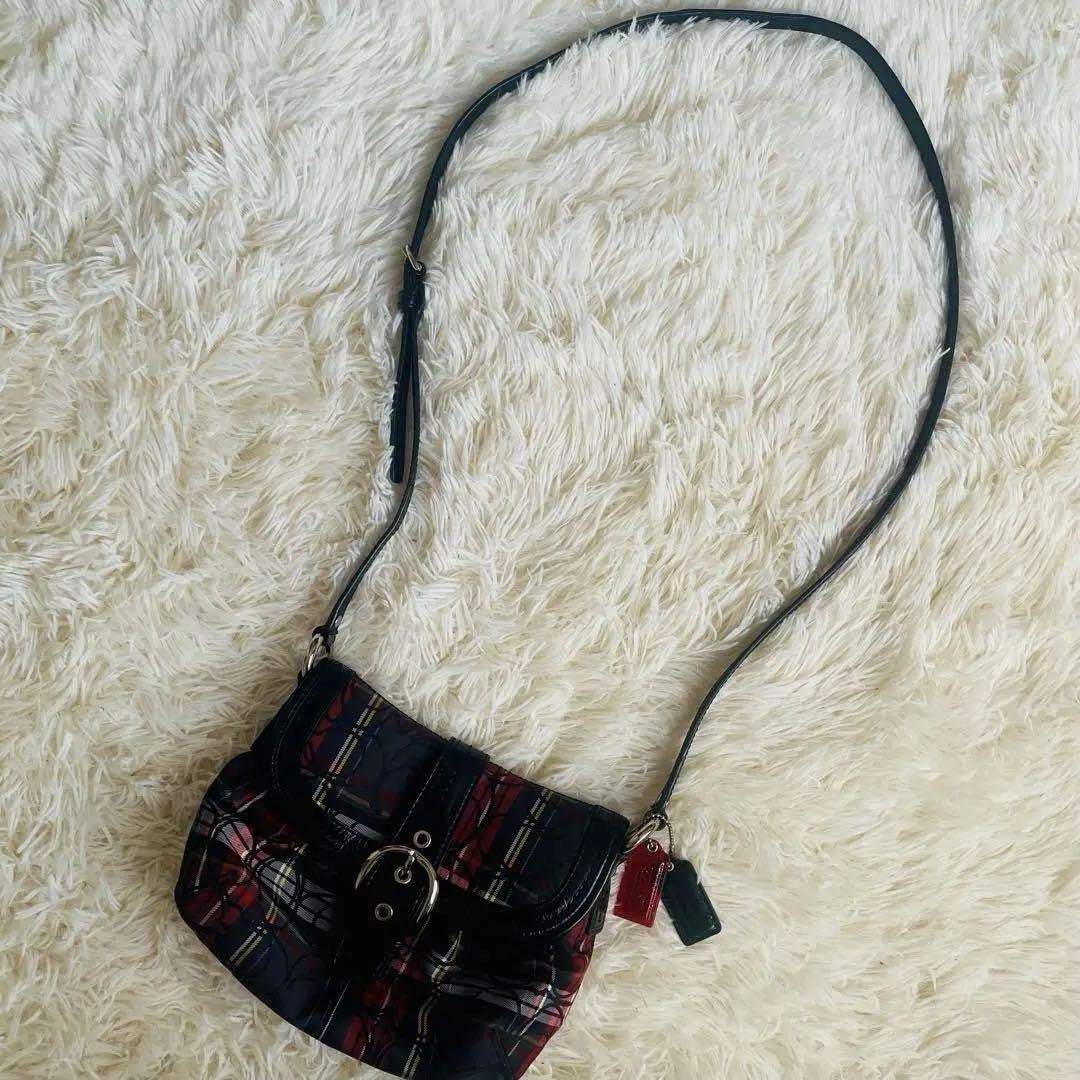 COACH Shoulder Bag Purse Soho 15476 Multicolor Authentic