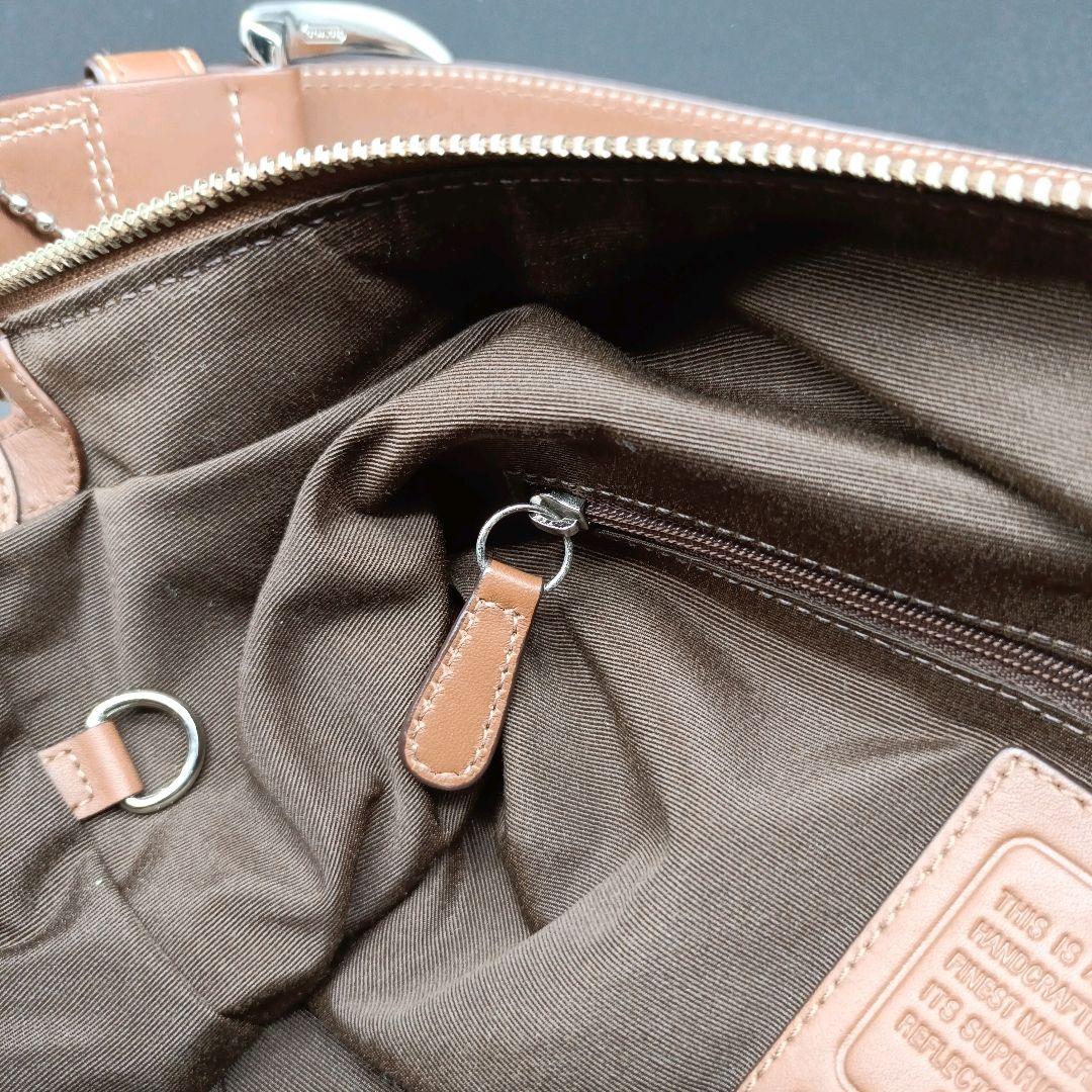 COACH Shoulder Bag Purse Signature Canvas Authentic
