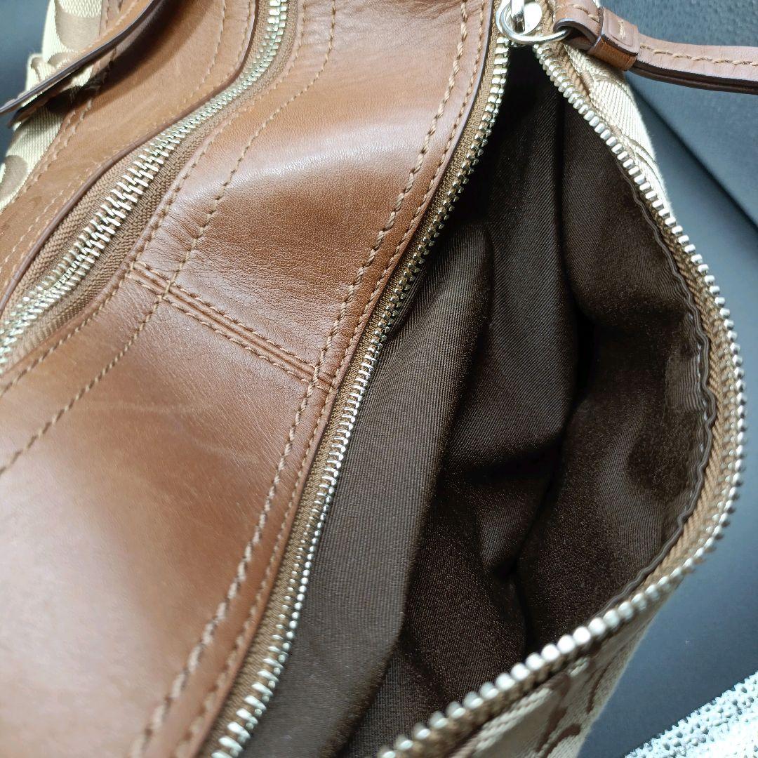 COACH Shoulder Bag Purse Signature Canvas Authentic