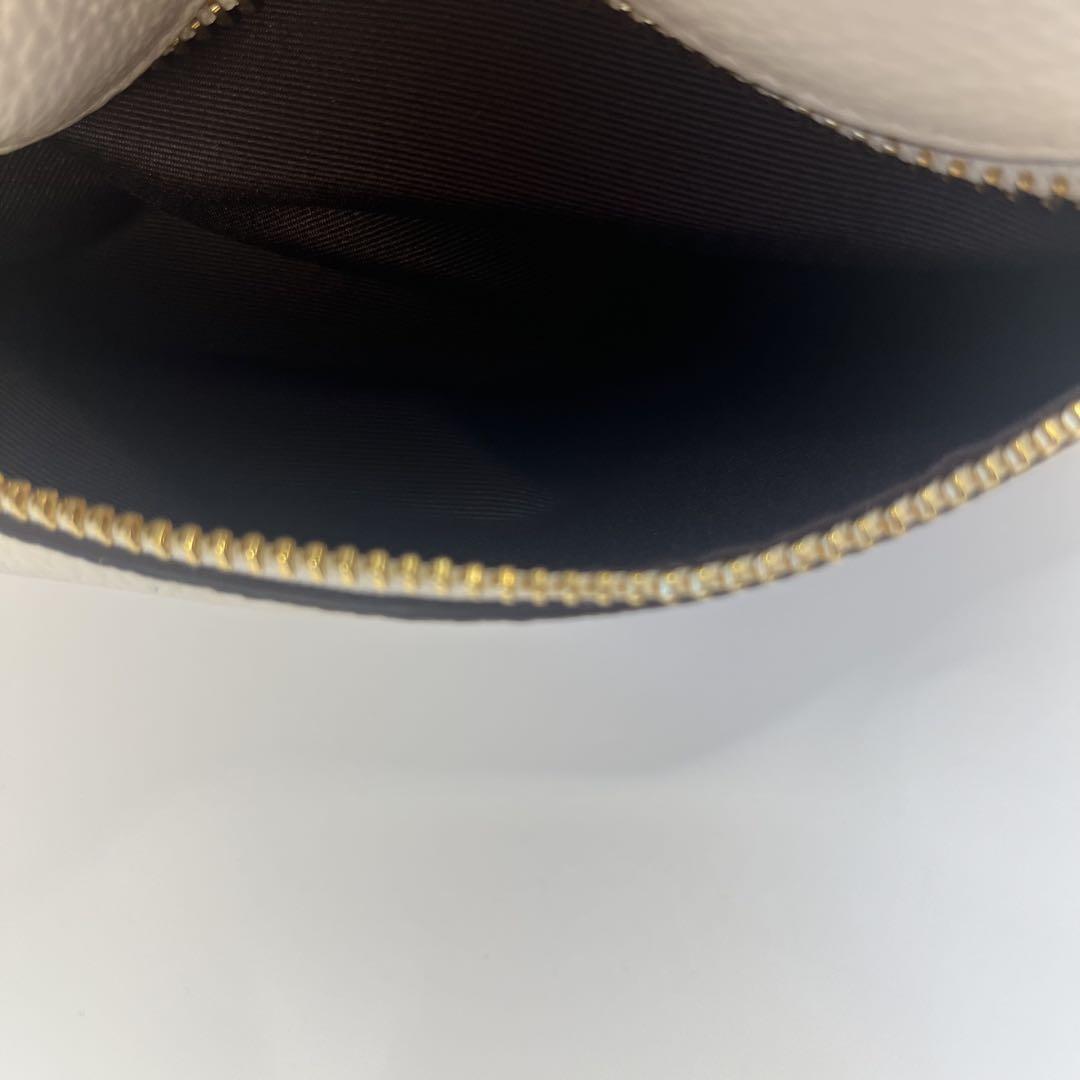 COACH Hand Shoulder Bag Tote Purse Leather White Authentic