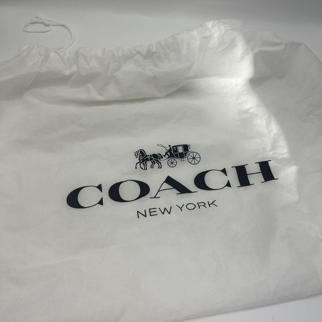 COACH Hand Shoulder Bag Tote Purse Leather White Authentic