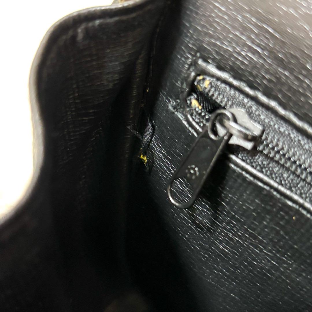 GIVENCHY Shoulder Bag Purse Chain 4G Leather Black Authentic