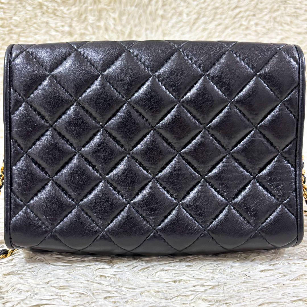 GIVENCHY Shoulder Bag Purse Chain 4G Leather Black Authentic
