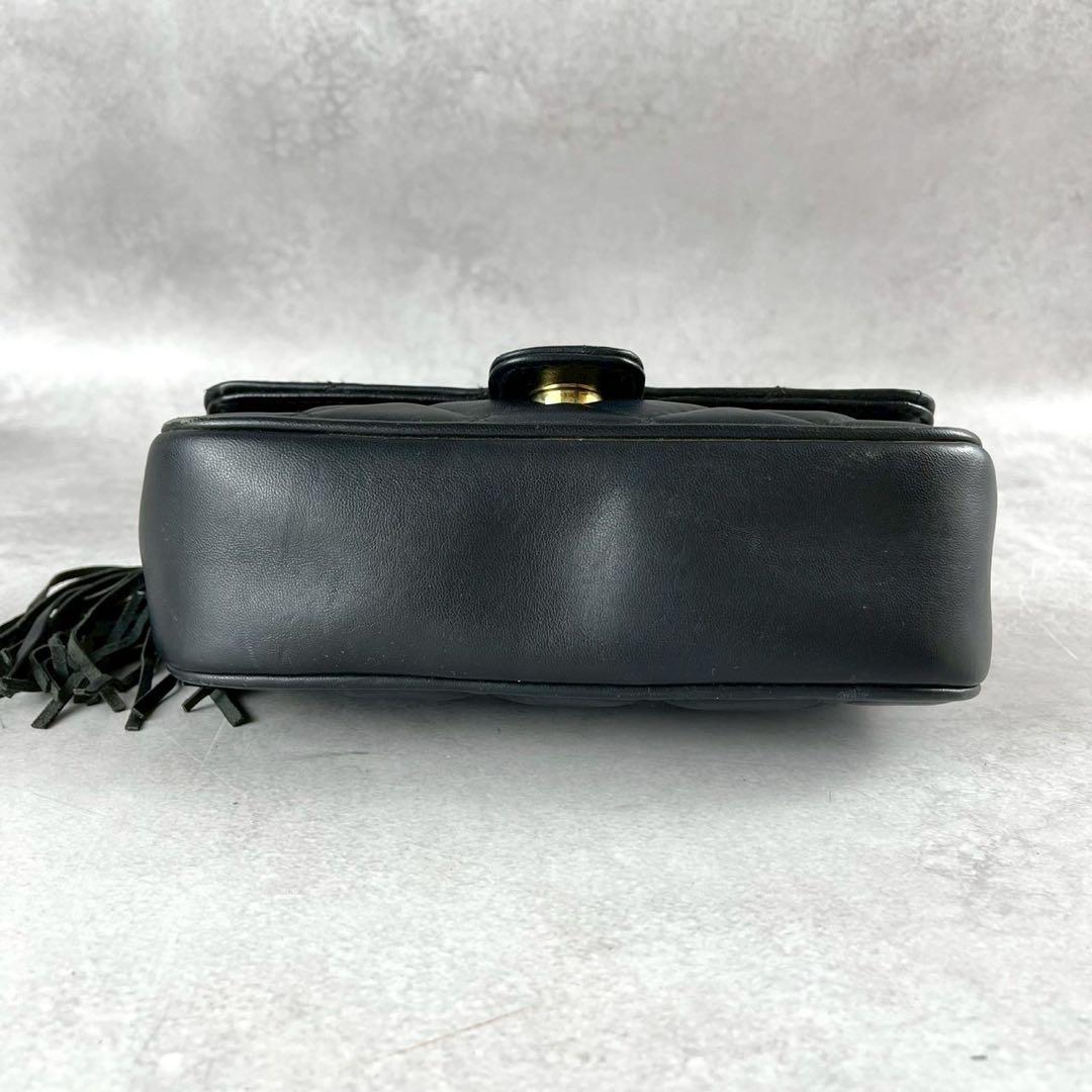 GIVENCHY Shoulder Bag Purse 4G Chain Leather Black Authentic