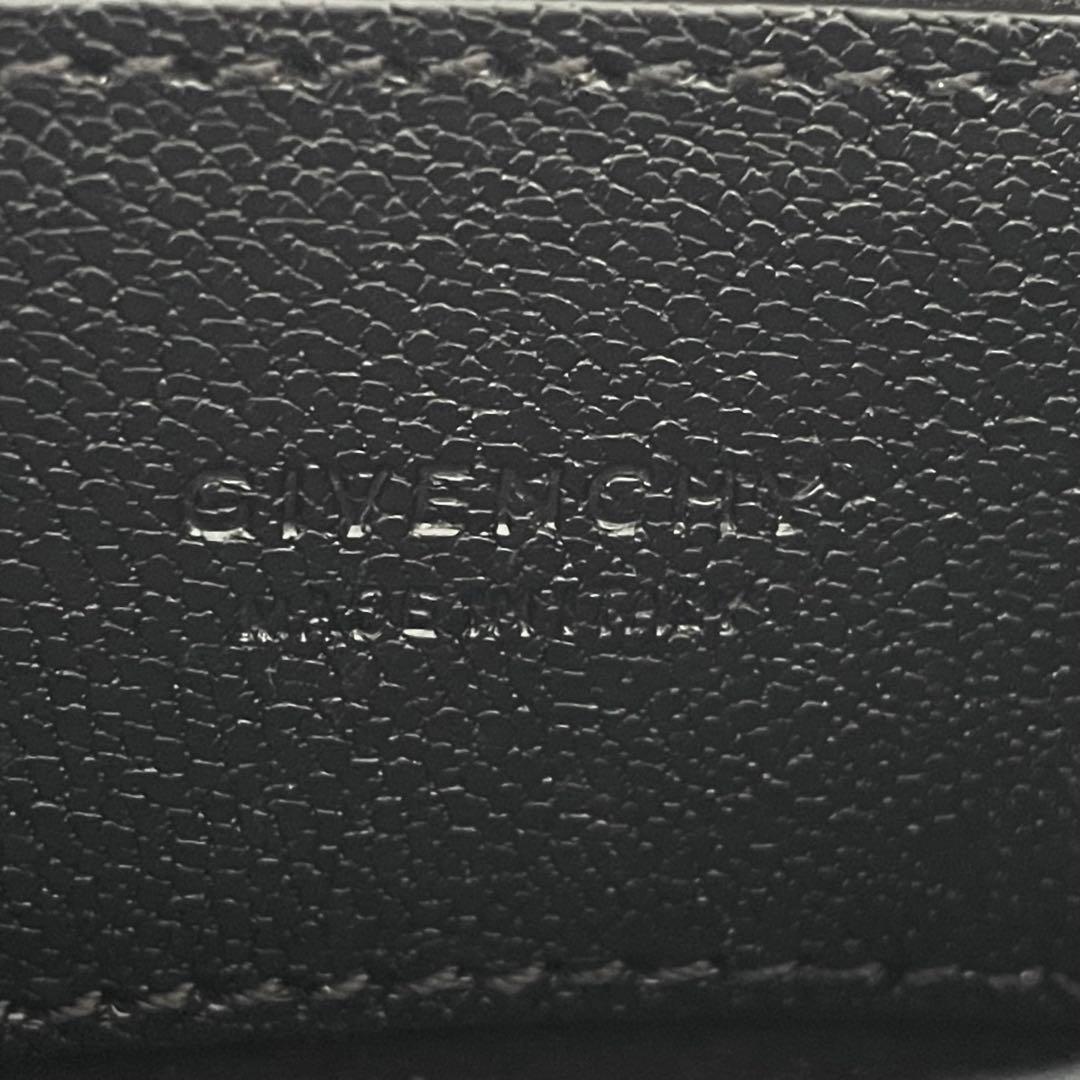GIVENCHY Shoulder Bag Purse Chain Leather Suede Black Authentic