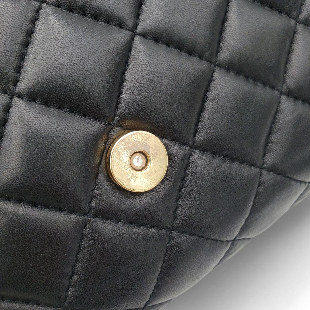 GIVENCHY Shoulder Bag Purse Chain 4G Quilted Leather Black Authentic