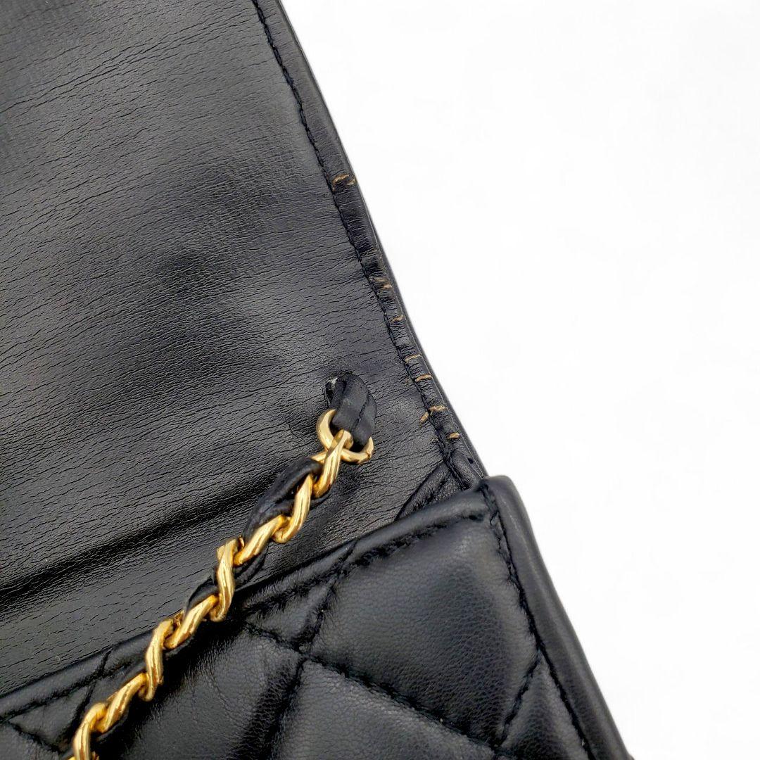 GIVENCHY Shoulder Bag Purse Chain 4G Quilted Leather Black Authentic