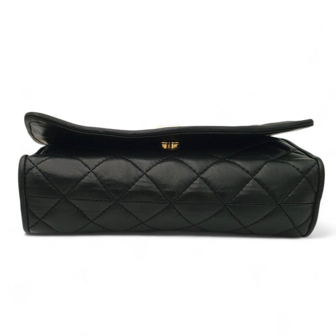 GIVENCHY Shoulder Bag Purse Chain 4G Quilted Leather Black Authentic