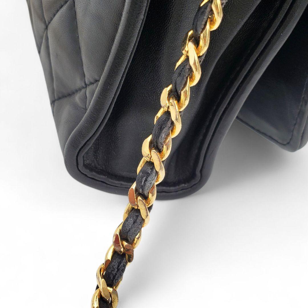 GIVENCHY Shoulder Bag Purse Chain 4G Quilted Leather Black Authentic