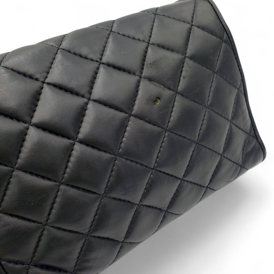 GIVENCHY Shoulder Bag Purse Chain 4G Quilted Leather Black Authentic