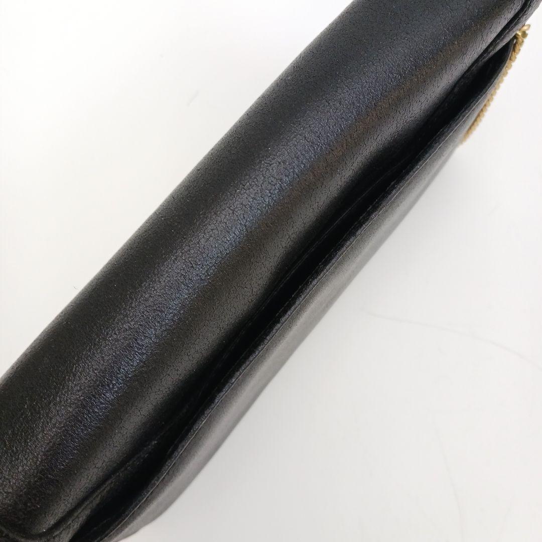 GIVENCHY Shoulder Bag Purse 4G Chain Leather Black Authentic
