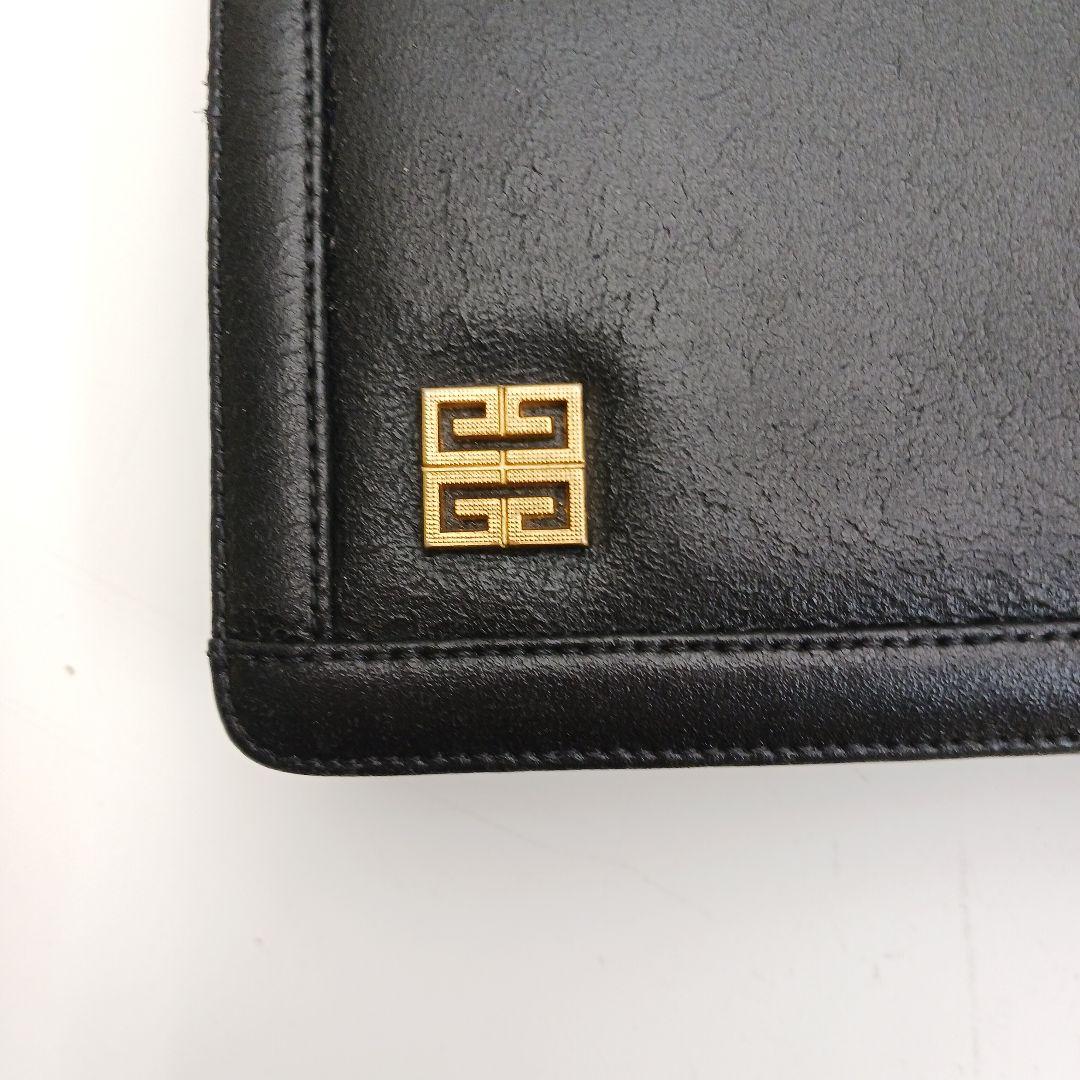 GIVENCHY Shoulder Bag Purse 4G Chain Leather Black Authentic